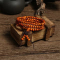 108 Beads 6mm/8mm Imitation Sandalwood Buddhist Bracelets Buddha Prayer Wood Beaded Bracelet Multi-layer Wrist Chain Women Women