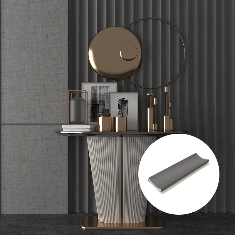 Fashion Hot Selling Modern Bedroom PVC Coated Waterproof Fireproof WPC Wall Panel Composite Cladding Fluted Panel