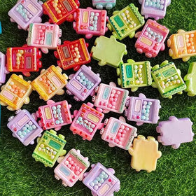Jewelry Beads with Hole Game Machine Acrylic Loose Spacer DIY Pen Beaded Jewelry Bracelet Decoration