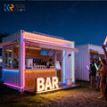 Customizable Size Outdoor Shipping Fast Food Container 20 Ft House Kiosk Container Restaurants