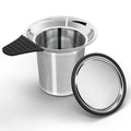 Portable 304 Stainless Steel Tea Infuser Set Large Ball Shape Mesh Silicone Silver Filter Utensils Creative Reusable Loose Tea