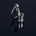 Promotion 4S Gifts Fashion Metal Car Part 3D Engine Piston Keychain with UV Printing