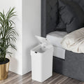 Smart 5L Touchless Rectangle Garbage Bin Lid New Electronic Narrow Slit Trash Can for Home Kitchen Office Bedroom Plastic