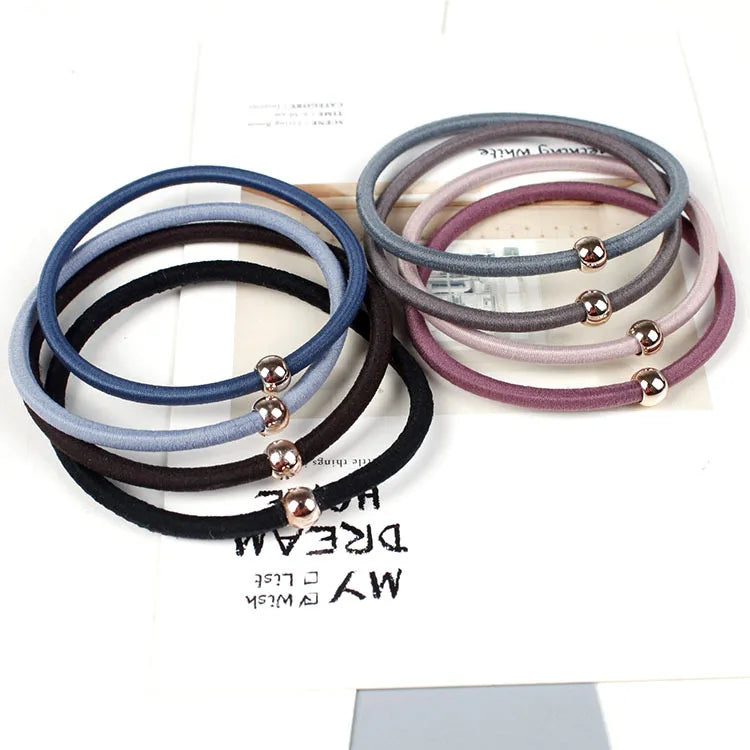 Korean Style Hair Decorations clear Ball Elastic Hair Band Elastic Hair Accessories for Kids