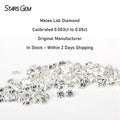 Melee Real Diamond Manufacturing Calibrated 0.003ct to 0.05ct HPHT CVD Lab Grown Diamond for Watches Dress Glass