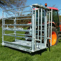 Carbon Steel Cattle Crush Squeeze Chute 6 Feet High Durable Powder Coated Farm Fencing