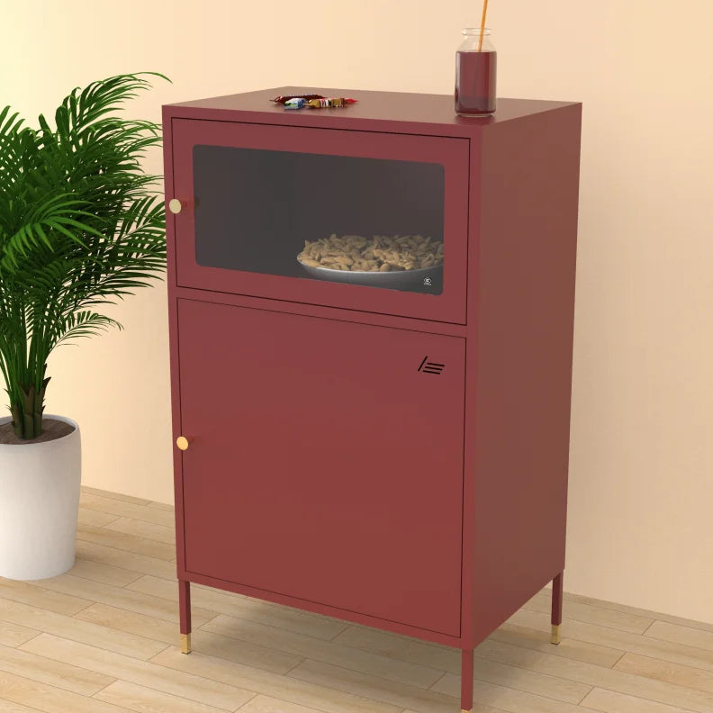 Steel Furniture for Living Room 1 Steel Door Mini Metal Locker Nightstand Baby Kids Locker