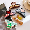 Exquisite Cloud Amber Acetate Shark Claw Hair Claws Heart Shaped Acetic Acid Accessory Fashion Elegance Cute Design for Girls