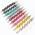 Meetee B-C171 Fashion Candy Rubber Color Acrylic Bag Chain