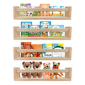 Wall Mounted Floating Book Magazine Wood Nursery Shelves for Wall Book Shelves for Kids Kitchen Bathroom Rack