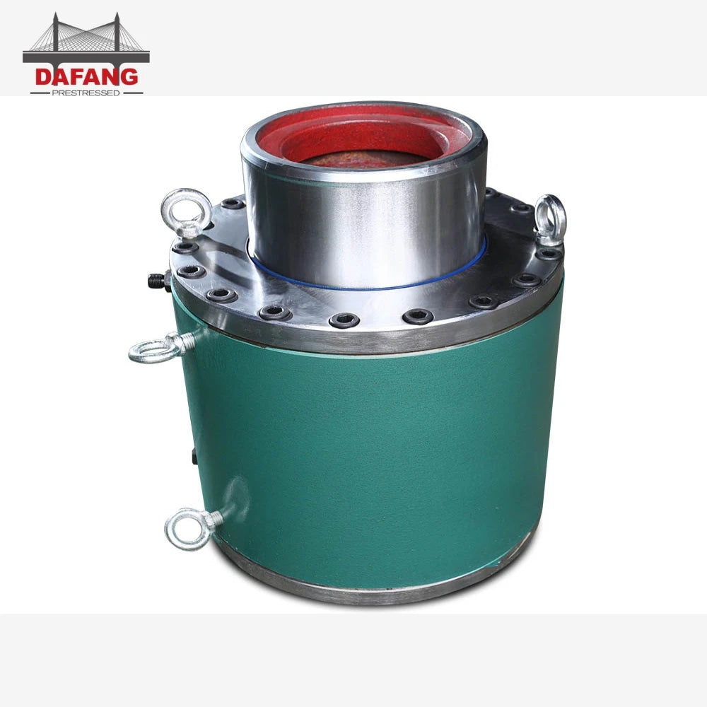 Flanged Telescopic Hydraulic Pull Cylinder 50t 80mt 150 Ton 500 Ton Hydraulic Jack for Bridge