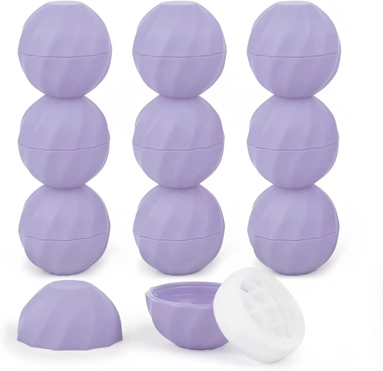 Colored Refillable Small Lip Balm Jar Ball Lip Balm Tube