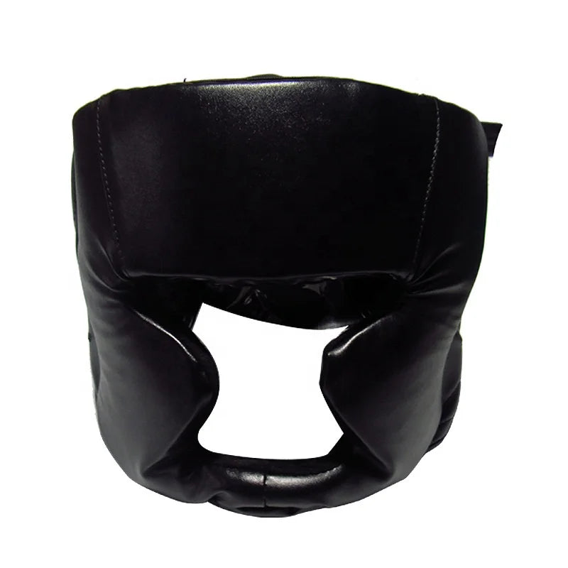 Karate Helmet Custom Leather Open Face Competition Pu Protective Kickboxing Martial Arts Taekwondo Head Guard Boxing Headgear