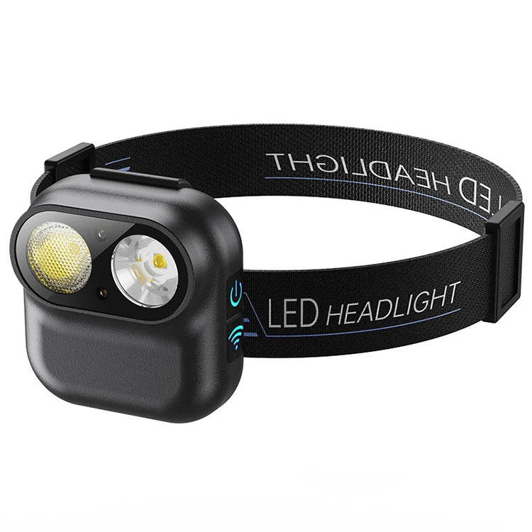 Howlighting Waterproof Rechargeable Long-Lasting Outdoor Headlamp Strong Night Fishing Imitates Camera Zoom Induction Light