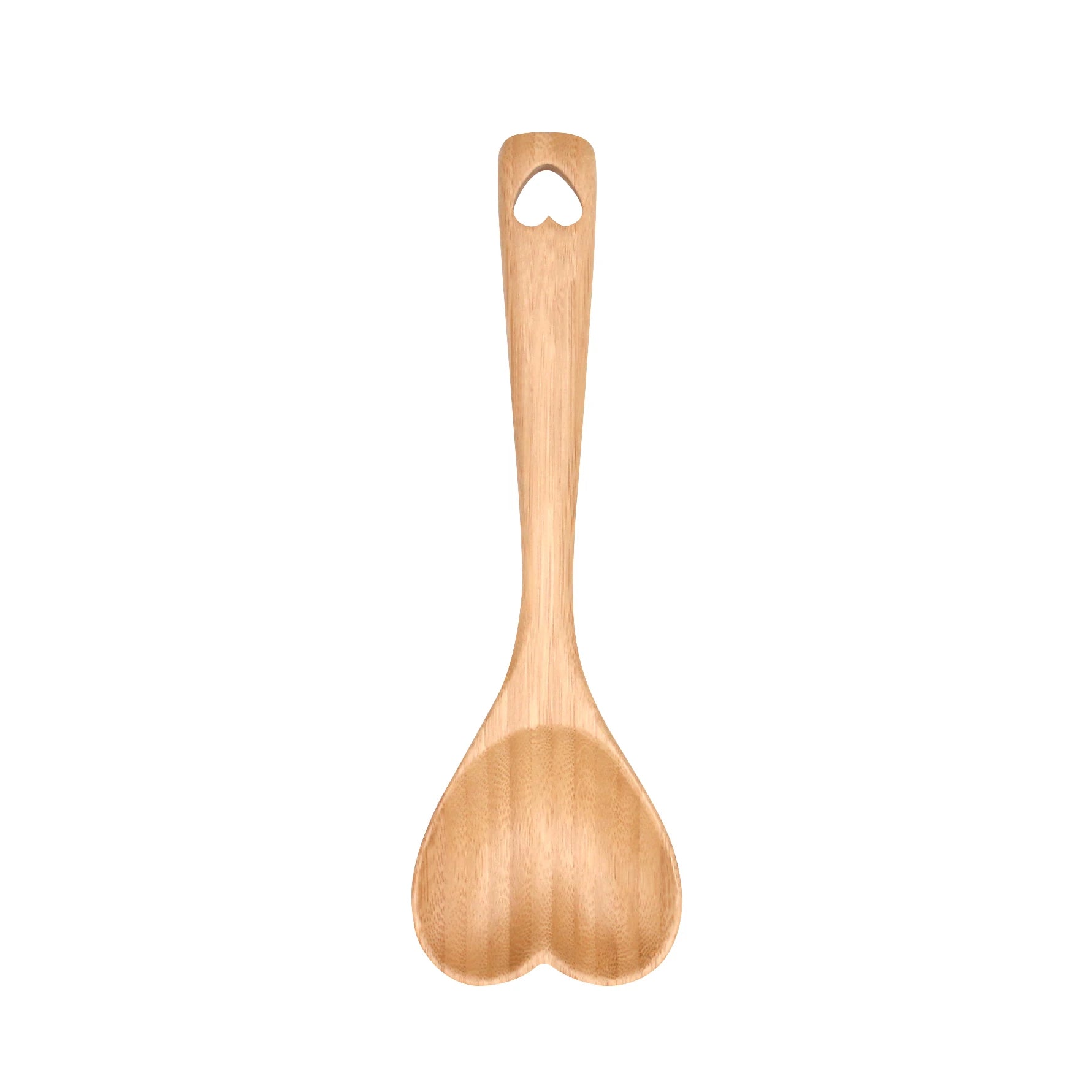Kitchen Supplies Accessories 2025 Cooking Spoon Bamboo Heart Shaped Wooden Spoon