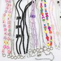 Wholesale Fashion Phone Chain Strap Flower Shape Handmade Mobile Phone Chain Phone Beaded Chain Charm Lanyard Wrist Strap