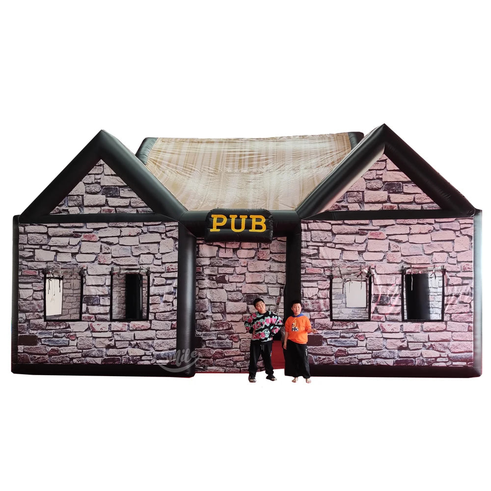 Custom Cheap Inflatable Party Tent for Sale Pop up Pubs Inflatable Irish Pubs Inflatable Bar Tent