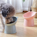 Cat Bowl 45 Degree Tilt High Foot Dog Neck Protector Cat Pet Food Water Bowl Anti-tip Binaural Pet Feeding Pet Dessert Bowl