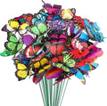 Butterfly Decorations 75 Pcs Butterfly Stakes Waterproof Decorative Garden Stakes for Indoor/Outdoor Decor