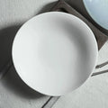 Factory Wholesale White Porcelain Dinner Plate Hotel Used Tableware Unique Irregular Ceramic Pasta Plate for Restaurants
