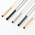 Fashion Mindfulness Breathing Stainless Steel Necklace Regulating Pressure Titanium Steel Pendant Decompression Necklace