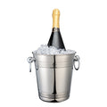 New IHCH IHCH-25217-7 304 Stainless Steel Classic Portable Large Capacity Ice Bucket with Bracelet Handle Party