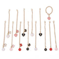 Wholesale 26 English Letter Chain Keychain Backpack Cup Accessories Lobster Clasp Jewelry Pendant Metal Lightweight Fashion