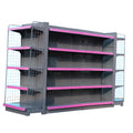 Wholesale Metallic Perforated Gondola Supermarket Shelf Rack with Epoxy Powder Coating for Retail Stores