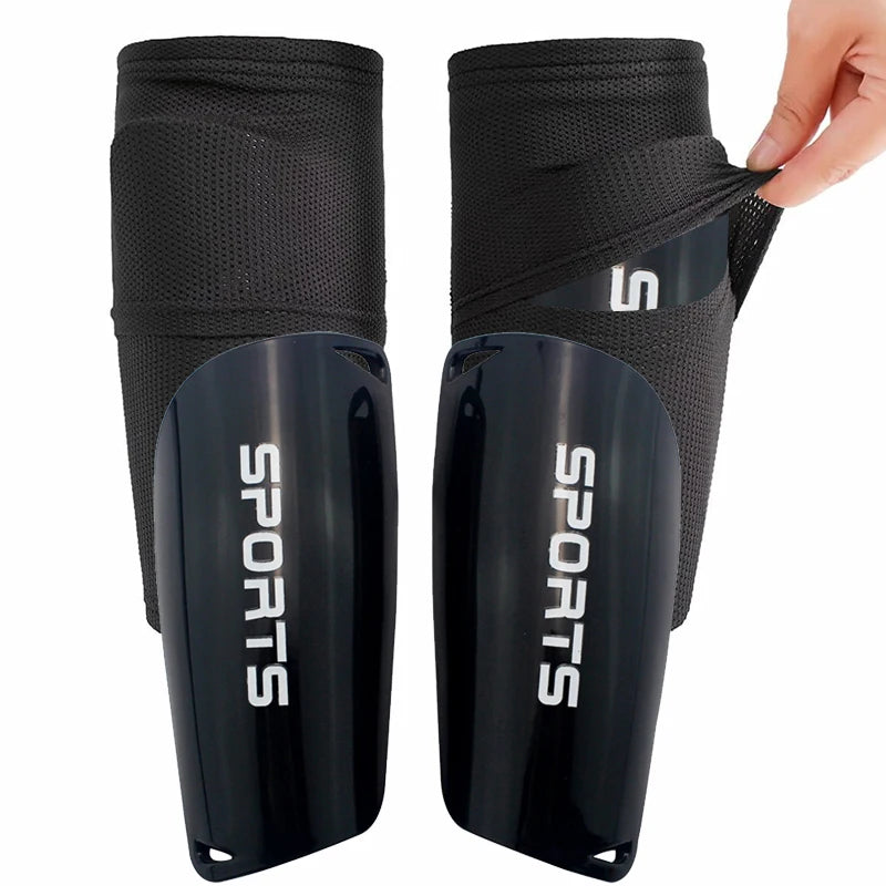 KS-6002#  Soccer Shin Guards for Kids and Adults with Optimized Double Protective Sleeves to Prevent Falling Off