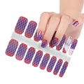Huizi Non-toxic Popular Flower Pattern Nail Stickers Wholesale Nail Polish Custom Nail Wraps Sticker