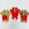 Cotton Christmas Reindeer Antlers & Nose Car Decoration Kit for Xmas