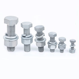 Hot-dip Galvanized Bolts External Hexagonal Screws Photovoltaic Power Hot-dip Galvanized Bolts Drilled Tower Dacromet Bolts