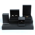 Factory Wholesale Jewelry Box Personalized Custom Black Necklace Packaging Box Ring Gift Storage Box