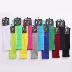 For Men Crew Compression Leg Warmers Custom Logo Color Athletic Knee Protector Spandex/Nylon Knitted Spring