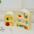 Simple Acrylic Double Tier Standing Cup Storage Rack Customized Color Multifunctional Easy Assembly Non-Folding Desktop-Modern