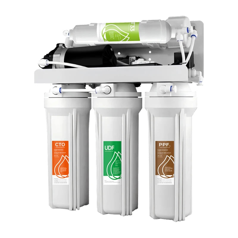 50G/75G/100G Under Counter Alkaline RO Water System 0.0001Microns with Tank UV Optional Reverse Osmosis Water Filter