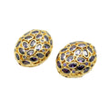 Grade AA Quality Purple Color Zircon Cubic Setting Flat Oval Shape Loose Beads 21x27mm Big Size Pendant for Necklace Making