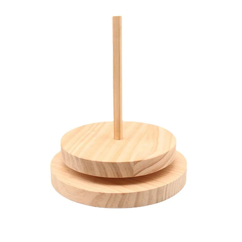 Thread Yarn Holder Skein Bobbin Spool Knitting Tools Sewing Accessories Wood Yarn Holder With Twirling Mechanism