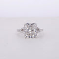 Starsgem Classics Design 14k Gold Eternity Ring Radiant Cut Lab Grown Diamond Engagement Ring