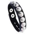 Punk Rock PU Leather Wristband Jewelry Metal Stud Rivet Bangle Leather Bracelets for Men Women