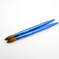 USA #14 #16 Siberia Kolinsky Acrylic Nail Brush Blue Metal Handle Nail Tips French Brushes