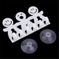 Kitchen Organizer Bathroom Accessory Wall-mounted Toothbrush Cute Smile Face Toothbrush Towel Holder Rack Wall Sucker Hook Rack