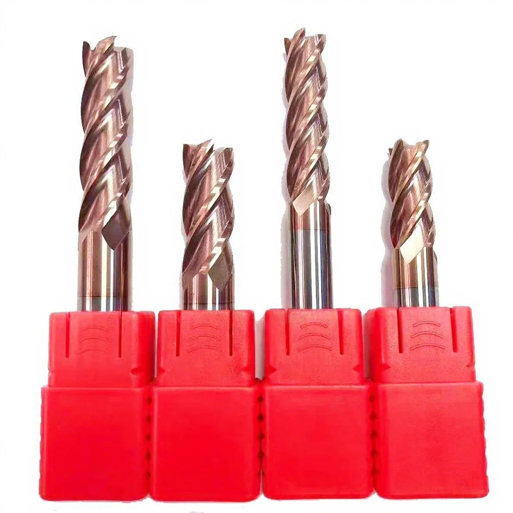 HRC55 Tungsten Carbide 4 Flute 100mm Length End Mill