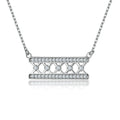 Silver Manufacturer Bulk 925 Sterling Silver Zirconia Necklace for Women CZ Pendant Chain