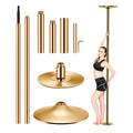 Adjustable 45mm Golden 9.5FT Dance Pole Stainless Steel Removable Stripper Exercise Studio Bar for Fitness