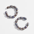 Elegant Adjustable Women Fashion Jewelry Natural Freshwater Pearl Non Pierced Ear Cuff No Hole Clip on Earrings