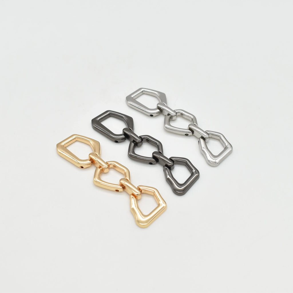 Custom Metal Swimwear Accessories Connector Hardware Buckle Rustless Buckle Bikini Connector Swimwear Buckle For Swimwear Ocean