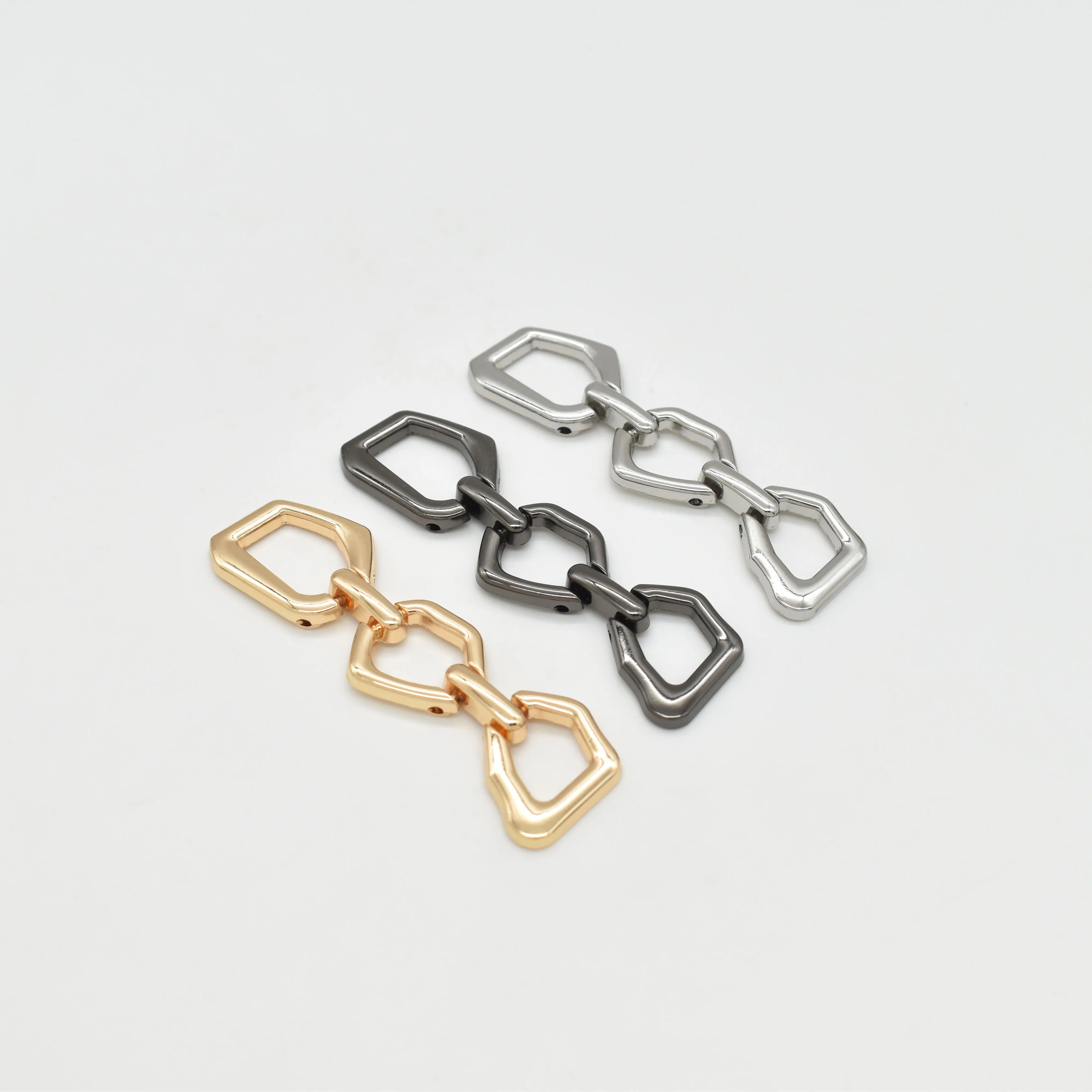 Custom Metal Swimwear Accessories Connector Hardware Buckle Rustless Buckle Bikini Connector Swimwear Buckle For Swimwear Ocean