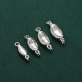 GP S925 Sterling Silver Pea Beading Box Pull Clasps Gold Plated Jewelry Accessories Connection DIY Jewelry Wholesale