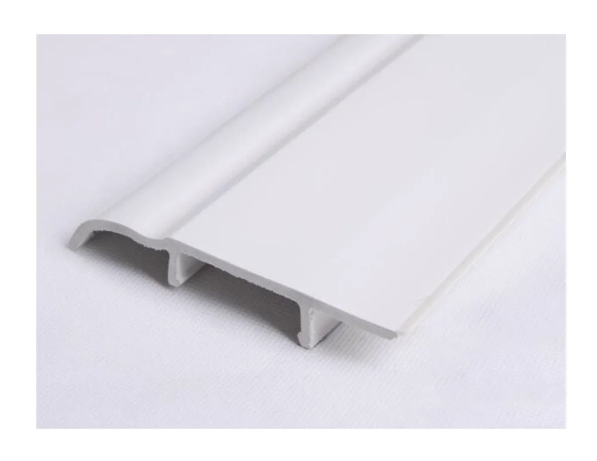White PVC & SPC Plinths Wall Skirting Base Board Living Room Flooring Accessories Trims